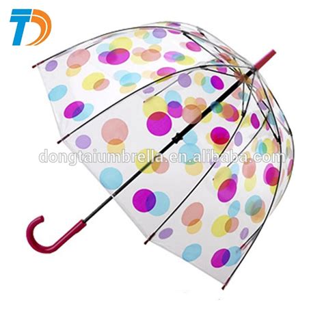 23 Inch8ribs Popular Beautiful Bubble Clear Umbrella Buy Popular