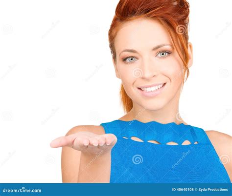 Something On The Palm Stock Photo Image Of Face Girl 40640108