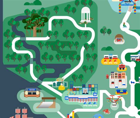 Legoland Map Jing Zhang Illustration