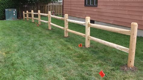 A Simple Cedar Post And Rail Fence By Lanark Cedar Defines Your Outdoor