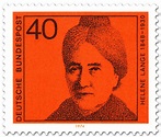 Helene Lange (Frauenrechtlerin), german stamp 1974