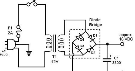 Rangkaian Elektronika Adaptor Power Supply Sederhana Gambar Rangkaian