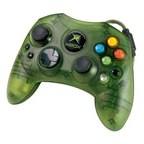 Xbox Wired Controller Clear Green 1st Generation Xbox