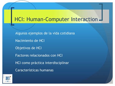 Hci has always been a part of. HCI: Human-Computer Interaction