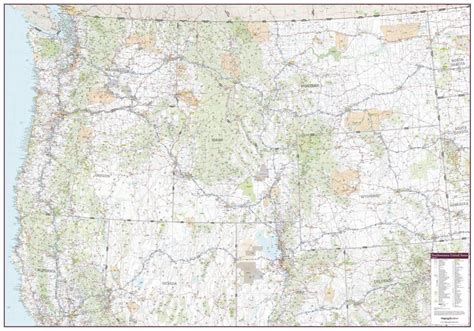 Northwestern United States Wall Map