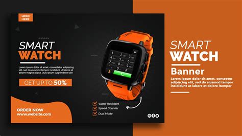 How To Create Smart Watch Banner Design For Your Brand Photoshop