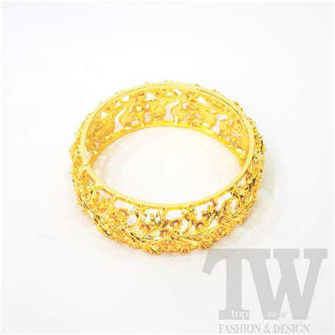 Tradisional Gelang Tangan Melayu Emas / Traditional Malay Gold Bangle