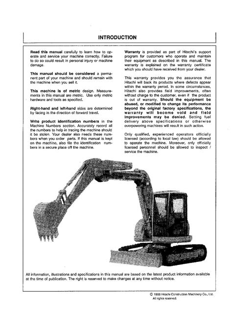 Hitachi Ex75ur 3 Excavator Operators Manual 1 Profmanual
