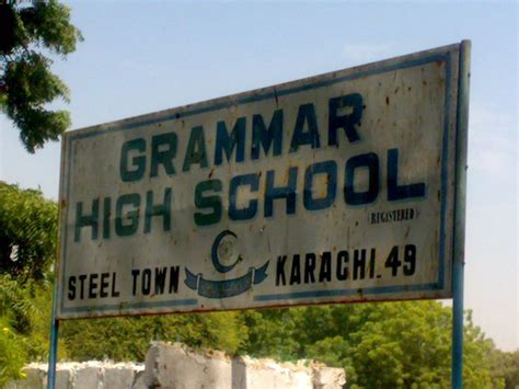 Grammar High School Steel Town Bin Qasim Karachi Karachi