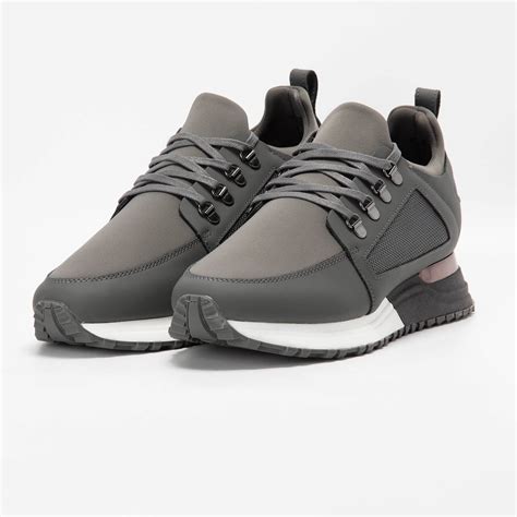 Mallet | Trainers | Hiker 2.0 Leather Trainers in Grey TE2017CHC | John ...