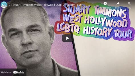 Watch Stuart Timmons West Hollywood Lgbtq History Tour Wehoville