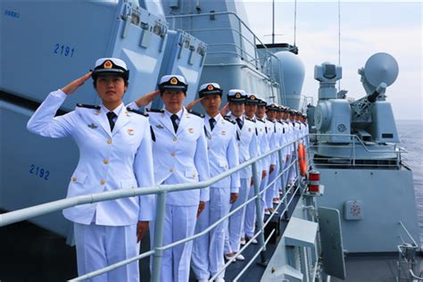 Chinese Female Sailors At China Russia Sea Drills 1 Cn