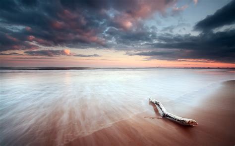 Wallpaper Sunlight Landscape Sunset Sea Shore Sand Reflection