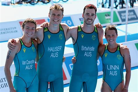 Bronze For Australia In Triathlon Relay Commonwealth Games Australia