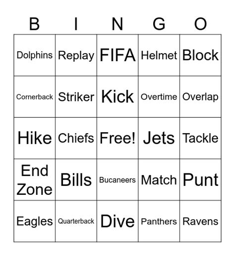 Super Bowl Lviii Bingo Card