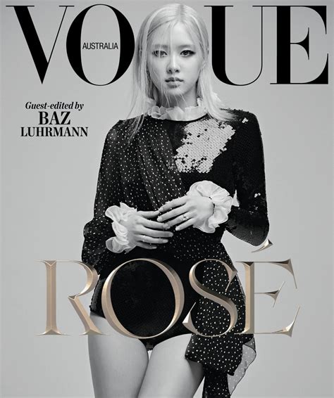 Rosé BLACKPINK Vogue Australia Magazine June Korean photoshoots