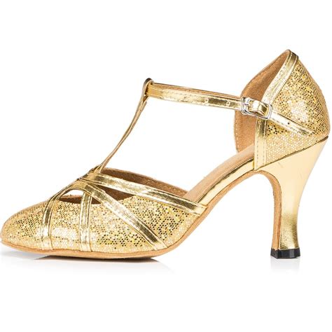 Buy Loslandifen Women Gold Glitter Dance Shoes Round