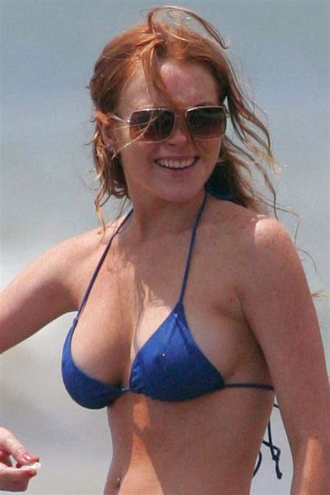 Lindsay Lohan In Bikini On The Beach Photos Izismile Com