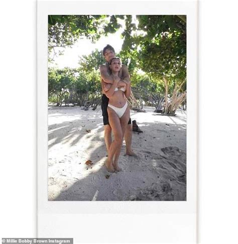 Millie Bobby Brown Posts Bikini Snap With Boyfriend Jake Bongiovi Hot