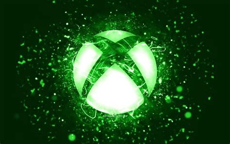 Download Wallpapers Xbox Green Logo 4k Green Neon Lights Creative