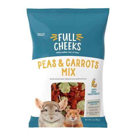 Full Cheeks Small Pet Peas And Carrots Mix Small Pet Treats Petsmart
