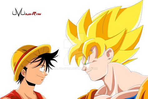 Luffy And Goku By Majin Ryan On Deviantart
