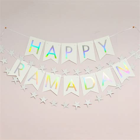 Happy Ramadan Pennant Banner Moderneid