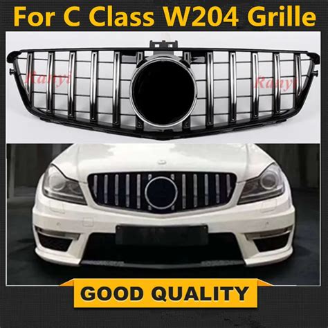 For W204 Amg Gt Gtr Grille For Mercedes Benz C Class W204 Racing Grille