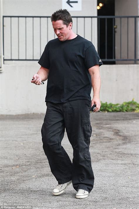 Christian Bale Looks Full Figured In La For Upcoming Role