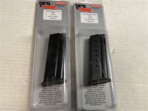 Two Springfield Xds 9mm 7 Round Pro Mag Magazines New In Boxes 9mm