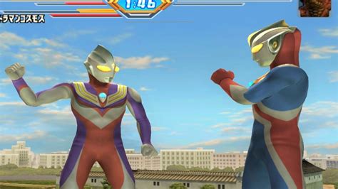 Sieu Nhan Game Play Ultraman Tiga Và Ultraman Cosmos đánh Nhau Với