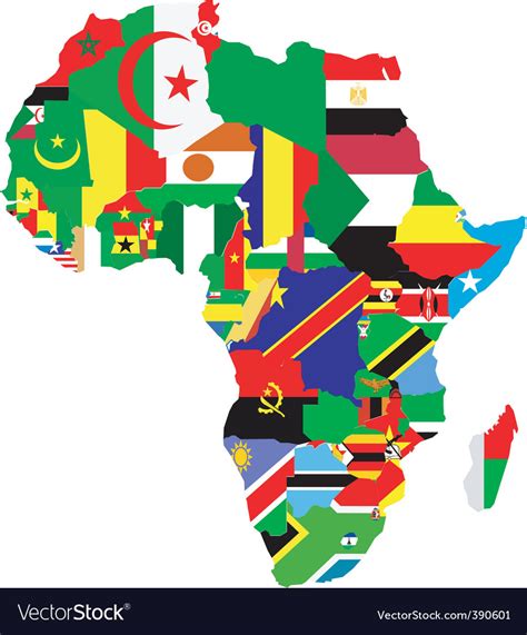 Map Of Africa Royalty Free Vector Image Vectorstock