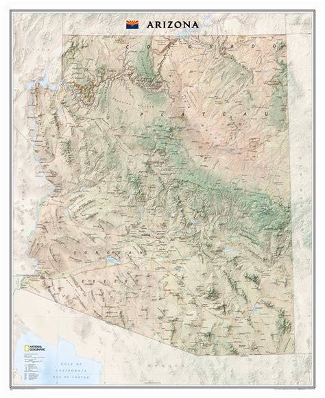 National Geographic Maps Arizona State Wall Map And Reviews Wayfair