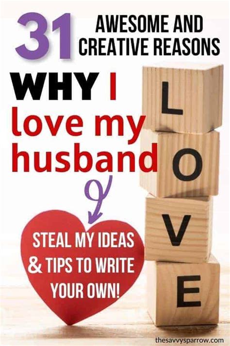I Love My Husband 31 Reasons Why And Tips To Make Your Own List
