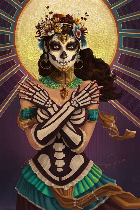 Dia De Los Muertos Set Day Of The Dead Art Skull Art Art