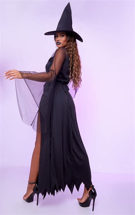 Black Witch Fancy Dress Costume Prettylittlething Sa