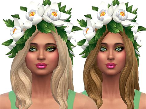 T55 Head Flowers By Trudieopp At Tsr Sims 4 Updates