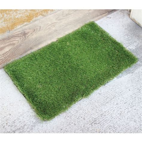 A grass mat is a turf which is a substitute for regular grass. Green Grass Door Mat- Rectangle