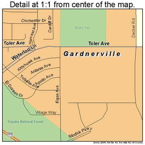 Gardnerville Nevada Street Map 3226300