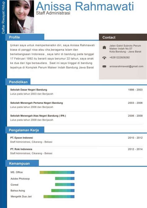 Contoh surat lamaran kerja fresh graduate yang baik, benar, singkat, menarik, simple. Contoh Surat Lamaran Kerja dan Daftar Riwayat Hidup 2017 ...