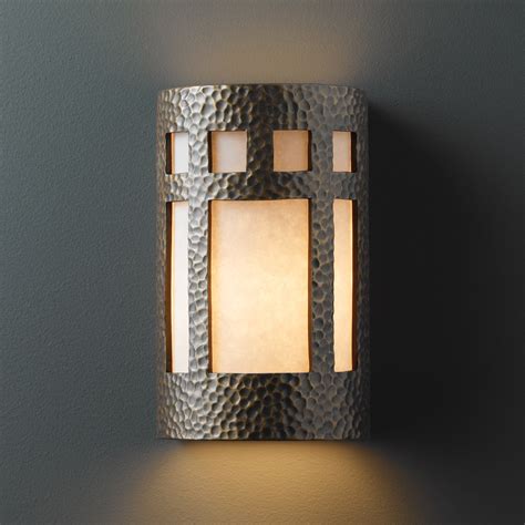 Justice Design Cer 5355 Hmbr Ambiance Large Ada Prairie Window Wall Sconce