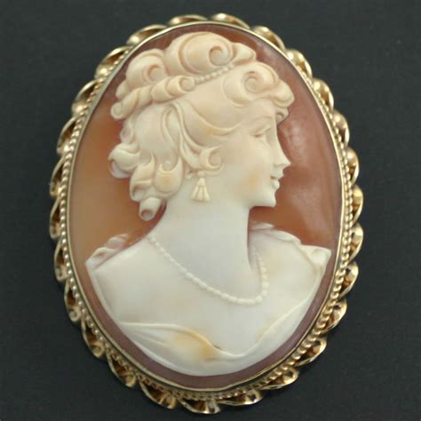 15ct Gold Cameo Brooch Carus Jewellery