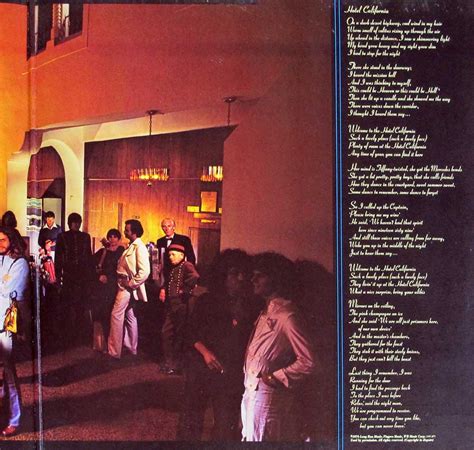 THE EAGLES Hotel California USA 12 LP Vinyl Album Cover Gallery
