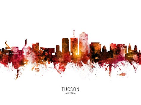 Tucson Arizona Skyline 52 Digital Art By Michael Tompsett Fine Art