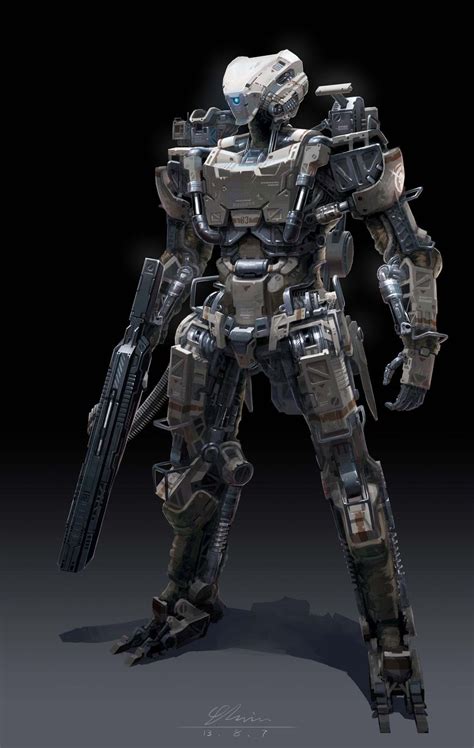 Bassman5911 Mechanize Infantry By Yang Yi Robot Concept Art Robots