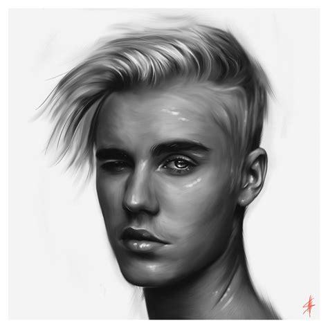 Justin Bieber Digital Painting By Ali2k4 On Deviantart