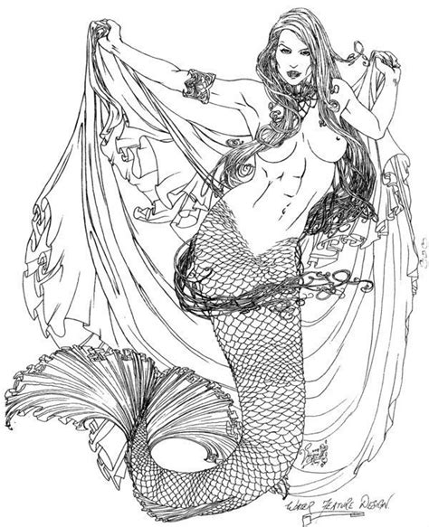 Fairy Drawings Mermaid Drawings Mermaid Coloring Pages Adult