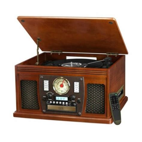 Victrola Vta 750b Aviator Wooden 7 In 1 Nostalgic Record Player With