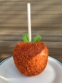 Apple dipped in tamarindo and coated in chile powder | Yummy food ...