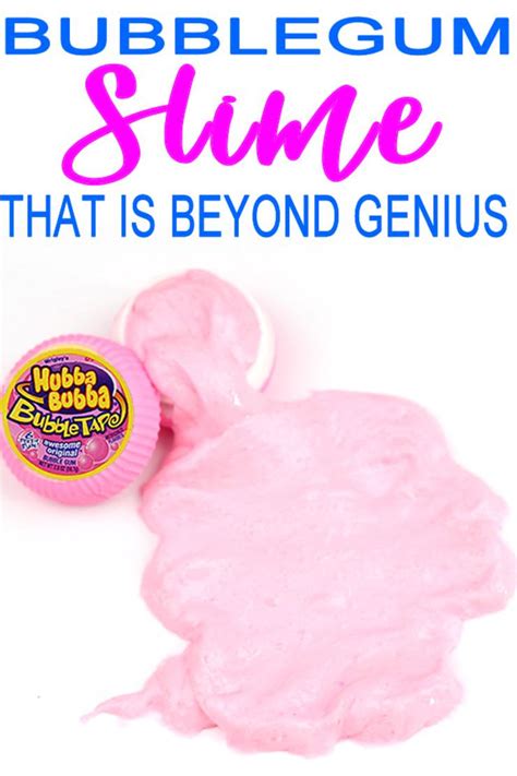 2 Ingredient Diy Slime How To Make Homemade Bubblegum Slime For Kids